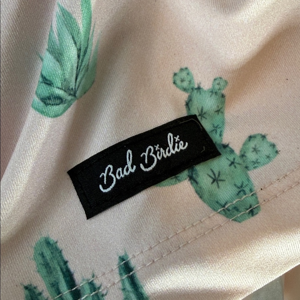 Bad Birdie Men’s Thorn In Your Side Cactus Print Performance Golf Polo Size XL - Picture 10 of 12